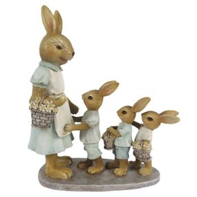 Veľkonočné dekorácie králičie rodiny - 17 * 7 * 19 cm