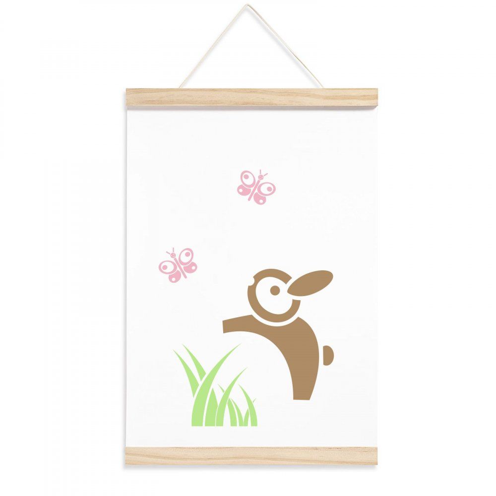 Pieris design Detský plagát zajačik a motýle