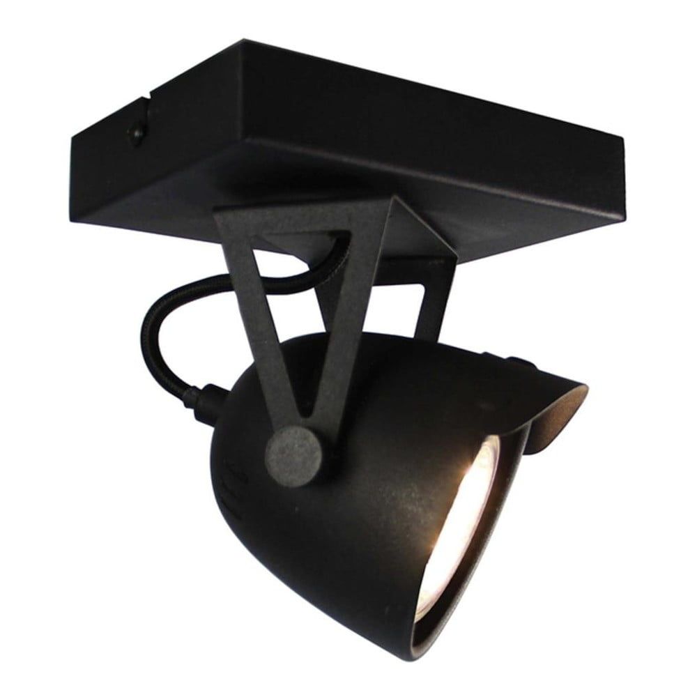 Čierne nástenné svietidlo LABEL51 Spot Moto Cap Uno