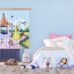 FCS XL 4386 AG Design textilný foto záves detský delený obrazový Disney - Sophie FCSXL 4386, veľkosť 180 x 160 cm