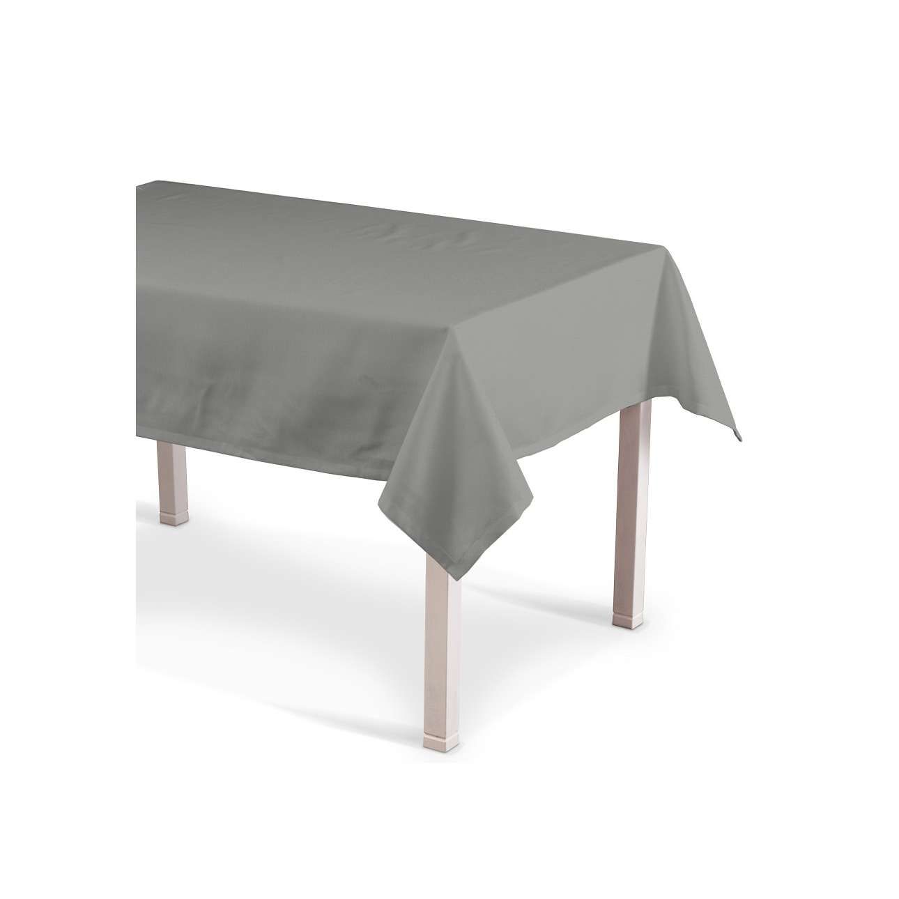Dekoria Obrus na stôl obdĺžnikový, sivá, 130 × 280 cm, Loneta, 133-24