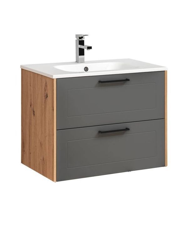 Kúpeľňová skrinka CMD MADERA GREY 821 graphite/artisan oak