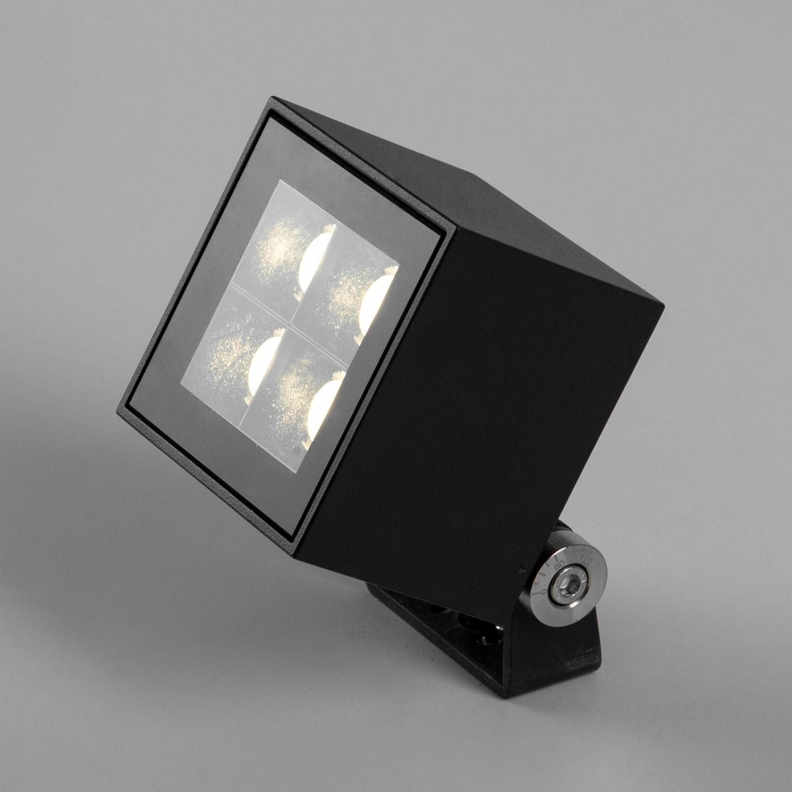 BRUMBERG Blokk LED bodové svetlá vonkajšia, 7x7 cm, hliník, sklo, 8.4W, P: 7 cm, L: 7 cm, K: 11cm