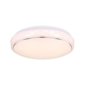 Globo 48408-18 LED stropné svietidlo 1x18W | 1300lm | 3000K - biela, chróm