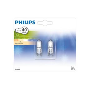 SADA 2x Priemyselná žiarovka Philips ECOHALO G9/28W/230V 2800K