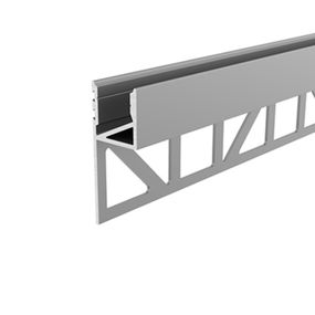Light Impressions Reprofil dlaždicový profil svítící horní část stříbrná elox 3000 mm 975391