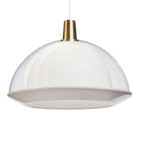 Innolux Kuplat 480 závesná lampa 48cm priehľadná, Obývacia izba / jedáleň, akryl, hliník, E27, 35W, K: 34.5cm
