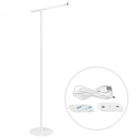 BRILONER LED stojací svítidlo s dotykovým vypínačem 130,5 cm 2,3W 300lm bílé BRILO 1384-016