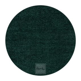 DomTextilu Nádherný okrúhly koberec v smaragdovo zelenej farbe 44370-207880