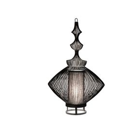 Forestier Opium stolná lampa, čierna, Obývacia izba / jedáleň, kov, E14, 40W, K: 62cm