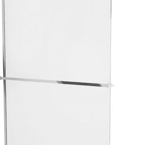 MEXEN/S - KIOTO Sprchová zástena WALK-IN s poličkou a držiakom uterákov 100 x 200 cm, transparent 8 mm, chróm 800-100-121-01-00