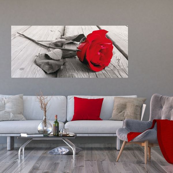 FTN H 2717 AG Design vliesová fototapeta na stenu panoramatická Red rose, veľkosť 202 x 90 cm