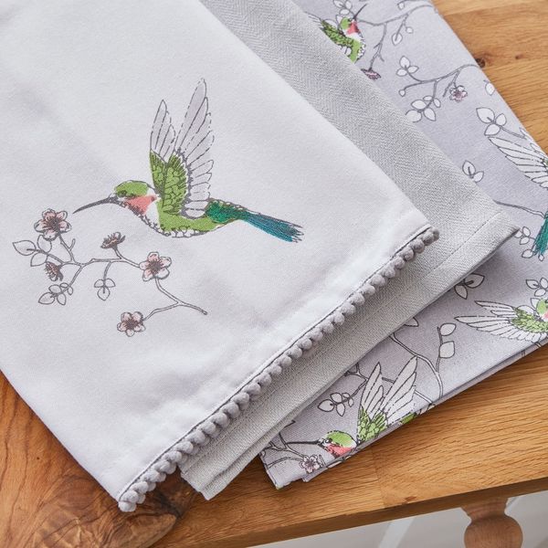 Bavlnené utierky v súprave 3 ks 45x65 cm Hummingbirds – Cooksmart ®