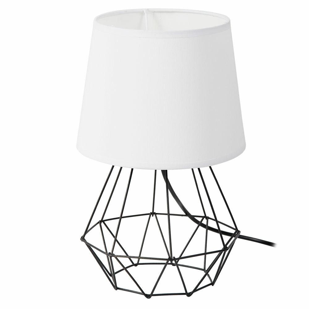 Stolová lampa DIAMENT 2v1- čierna/biela