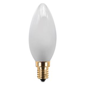 Segula SEGULA LED sviečka E14 3W 2 200K stmieva, matná, sklo, E14, 3W, Energialuokka: F, P: 10 cm