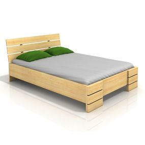 Manželská posteľ 160 cm Naturlig Lorenskog High BC (borovica) (s roštom)