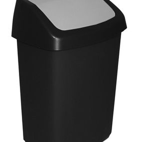 Kôš Curver® SWING BIN, 25L, 27,8x34,6x51,1 cm, čierny/sivý, na odpadky