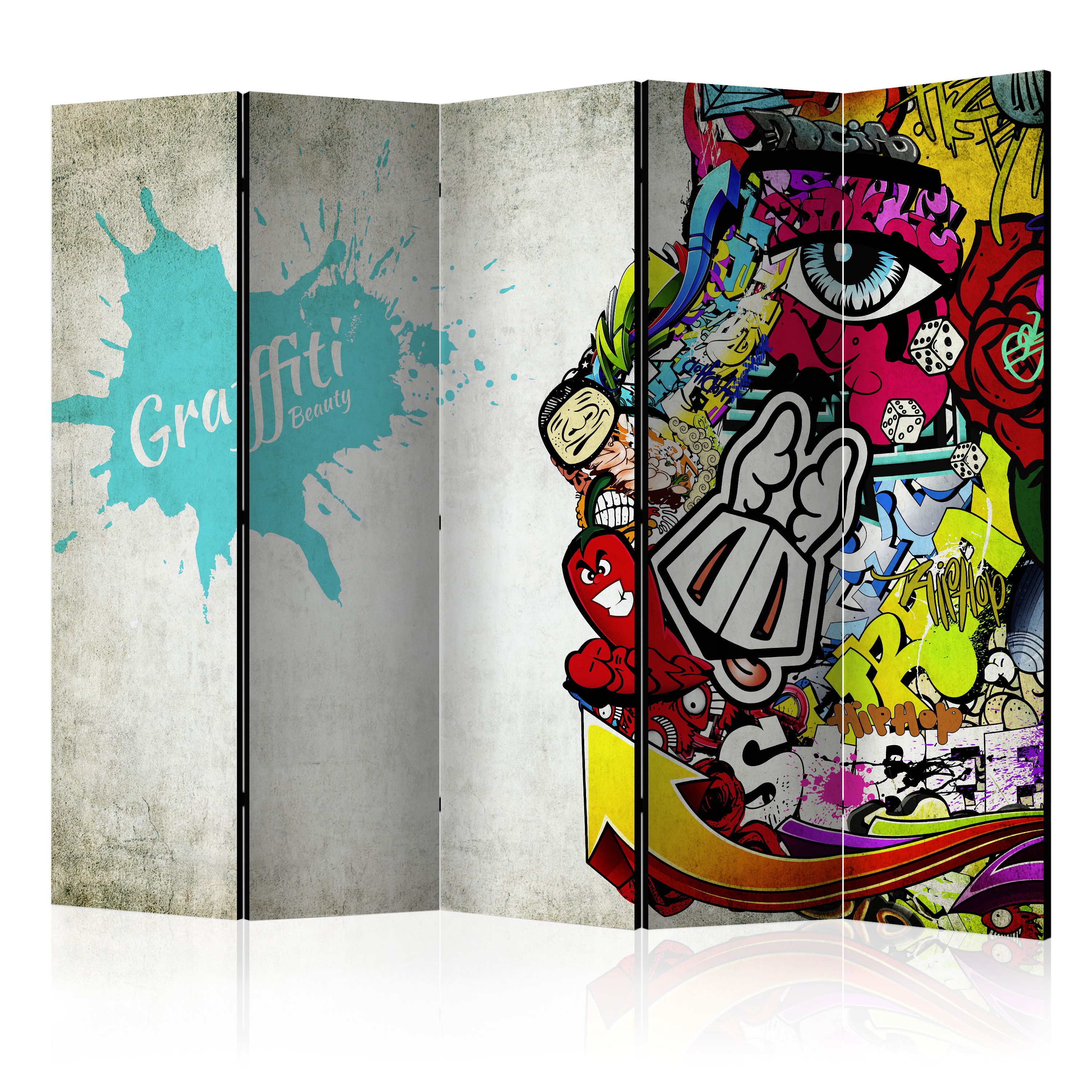 Artgeist Paraván - Graffiti Beauty [Room Dividers]