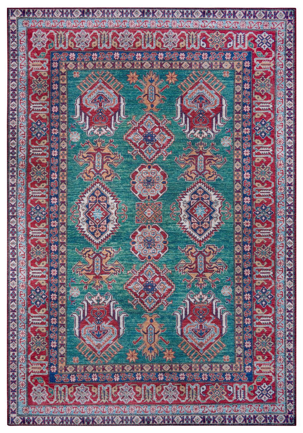 Nouristan - Hanse Home koberce Kusový koberec Asmar 104901 Green, Red - 200x290 cm