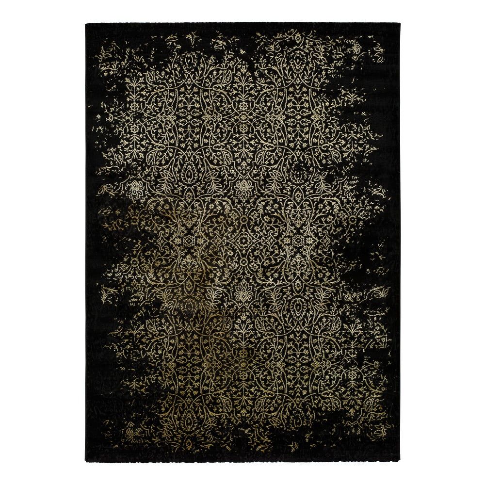 Čierny koberec Universal Gold Duro, 140 x 200 cm