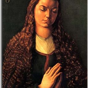 The open Fürlegerin with hair Reprodukcia Albrecht Dürer zs16608