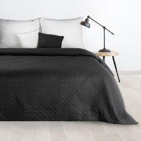 DomTextilu Dizajnový prehoz na posteľ Boni čiernej farby Šírka: 220 cm | Dĺžka: 240 cm 68607-244197