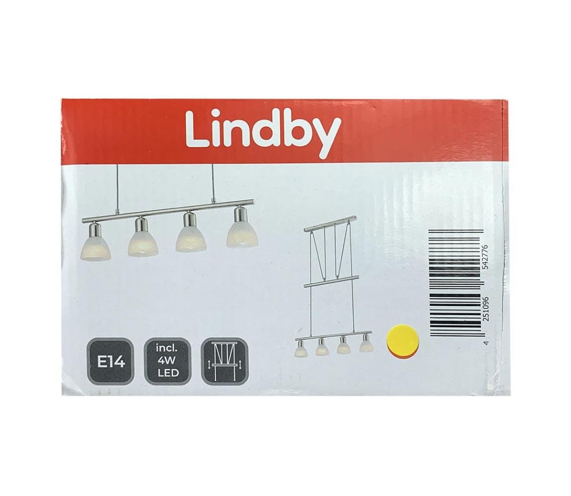 Lindby - LED Luster na lanku GWENDOLIN 4xE14/4,5W/230V