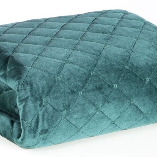 DomTextilu Dekoračný tyrkysový prehoz na posteľ s módnym prešívaním Šírka: 220 cm | Dĺžka: 240 cm 28536-154523