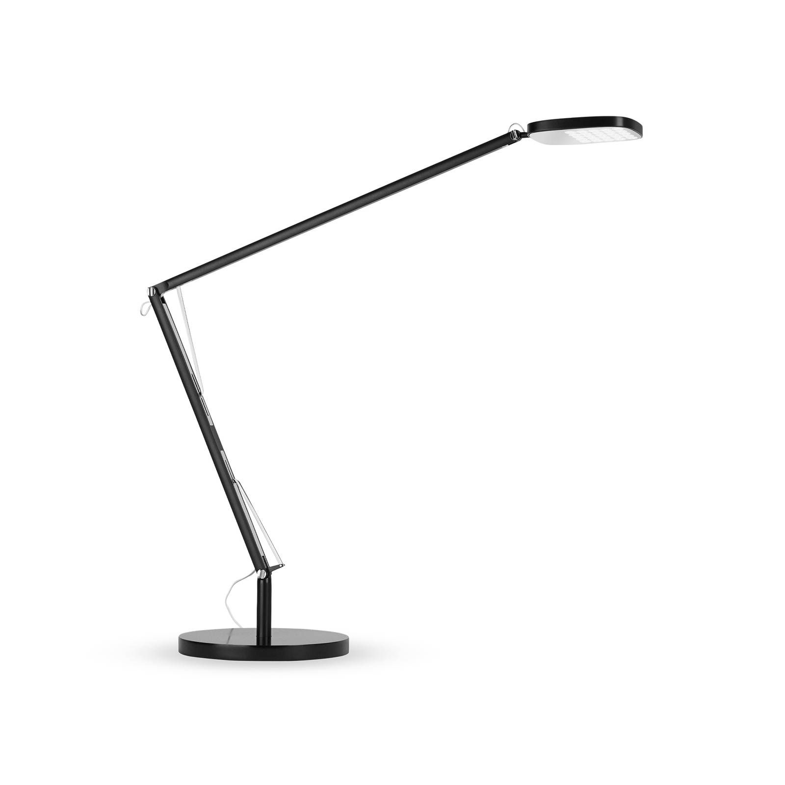 Atelje Lyktan LED lampa na stôl Birdie 930 podstavec okr. čierna, Pracovňa / Kancelária, hliník, oceľ, 7W, K: 87.7cm