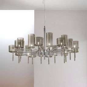 Axo Light Axolight Spillray – dizajnový visiaci luster, Obývacia izba / jedáleň, sklo, kov, G4, 10W, K: 34cm