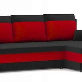 DomTextiluDomTextilu Rohová sedacia súprava MILTON červenej farby 215 cm