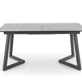 Halmar TIZIANO rozkladací stôl, doska - svetlo šedá / tmavo šedá, nohy - tmavo šedé
