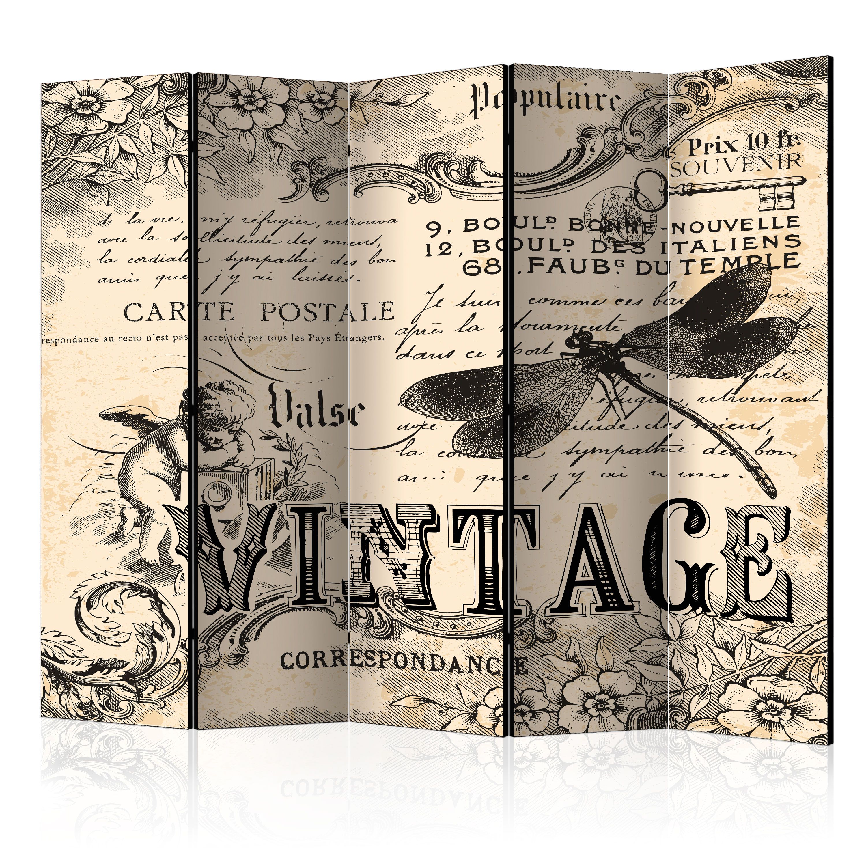 Artgeist Paraván - Vintage Correspondence II [Room Dividers]