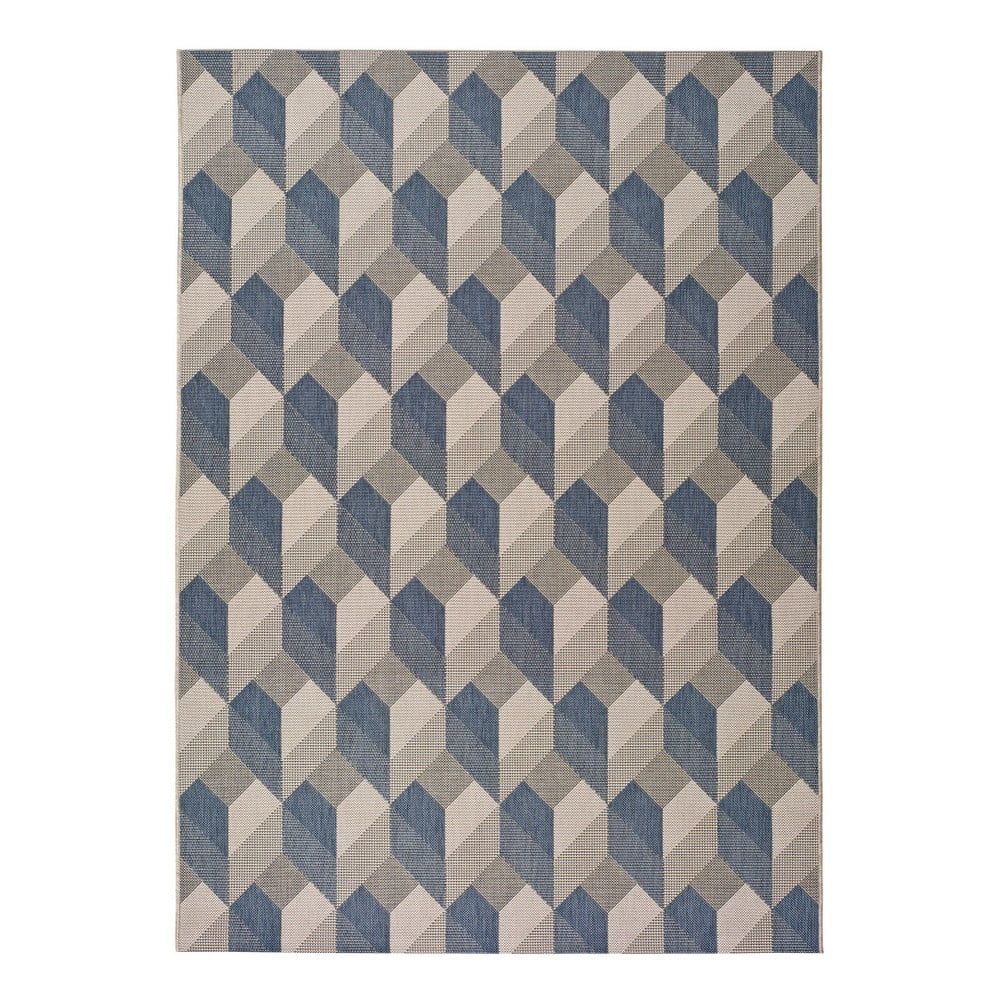 Béžovo-modrý vonkajší koberec Universal Silvana Miratta, 160 x 230 cm