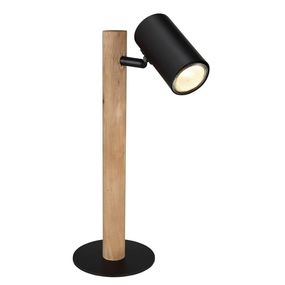 Globo 57913T - Stolná lampa HERTI 1xGU10/5W/230V drevo/kov