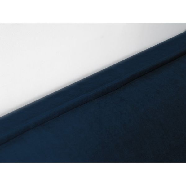 Modrá čalúnená dvojlôžková posteľ s úložným priestorom s roštom 180x200 cm Jade – Bobochic Paris