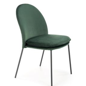 Jedálenská stolička K443 Halmar Tmavo zelená