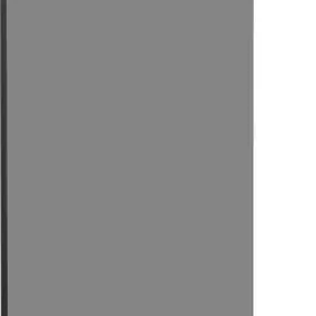 MEXEN/S - KIOTO Sprchová zástena WALK-IN 80x200 cm 8 mm, čierna, dymové sklo 800-080-101-70-40