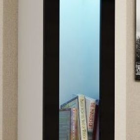 Závesná vitrína VIGO WITR 90 cm čiernobiela