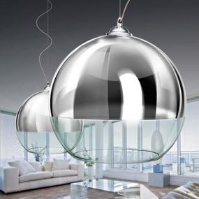 Moderné svietidlo AZZARDO SILVER BALL 40 pendant AZ0734