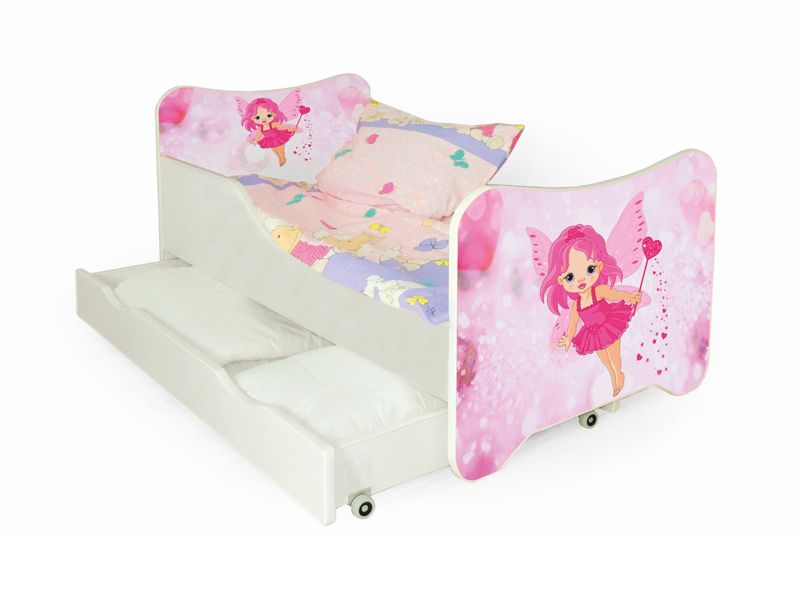 Jednolôžková posteľ Happy Fairy (s roštom a matracom)