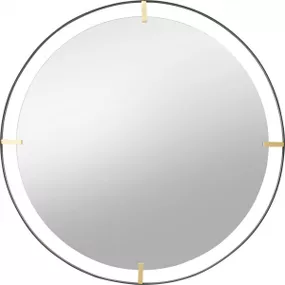 KARE Design Kulaté zrcadlo s kovovým rámem Betsy Ø90cm