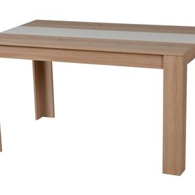 Jedálenský stôl george - dub sonoma/biela