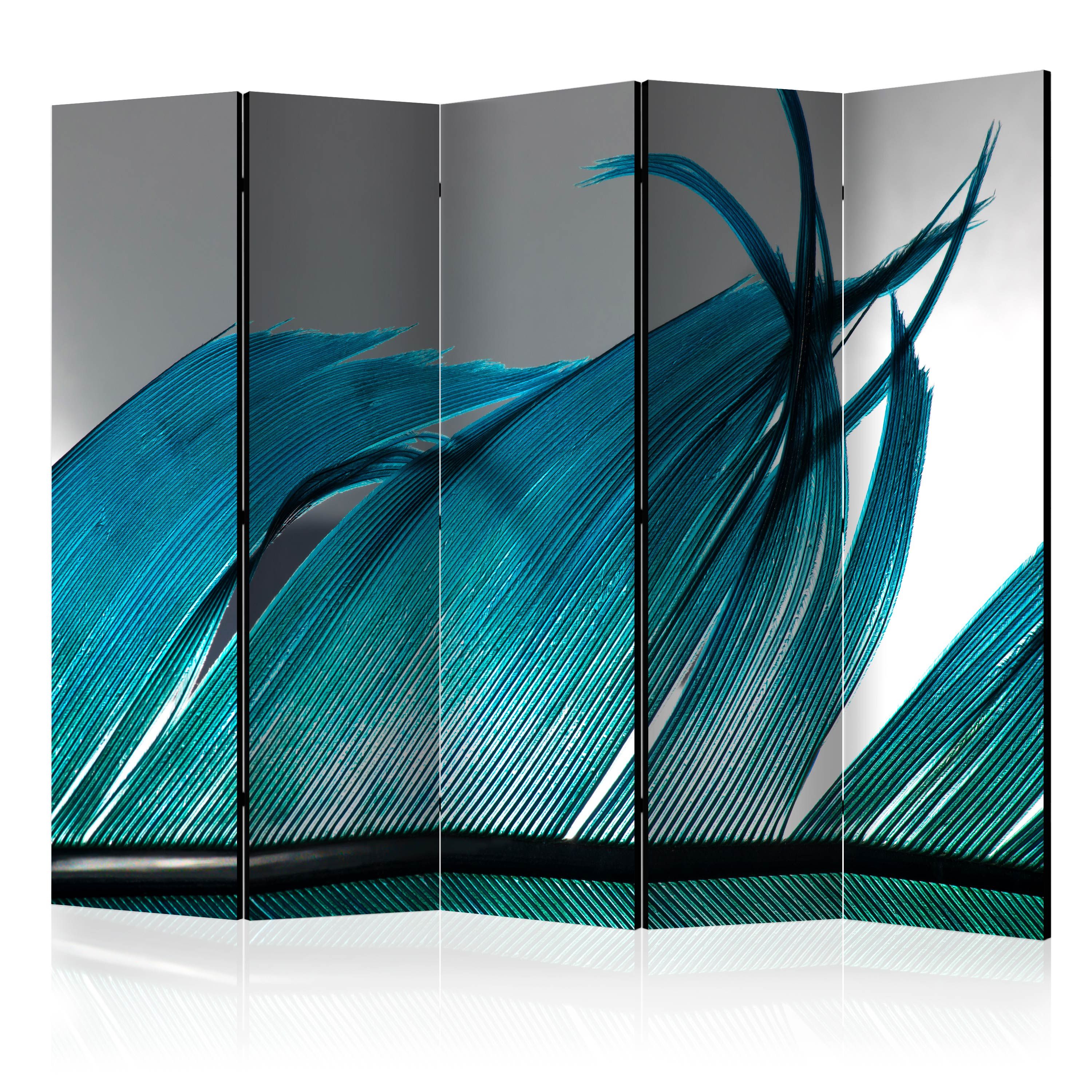 Artgeist Paraván - Turquoise Feather II [Room Dividers]