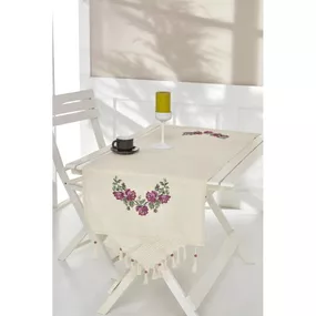 Bavlnený behúň na stôl 45x150 cm Cross - Oyo Concept