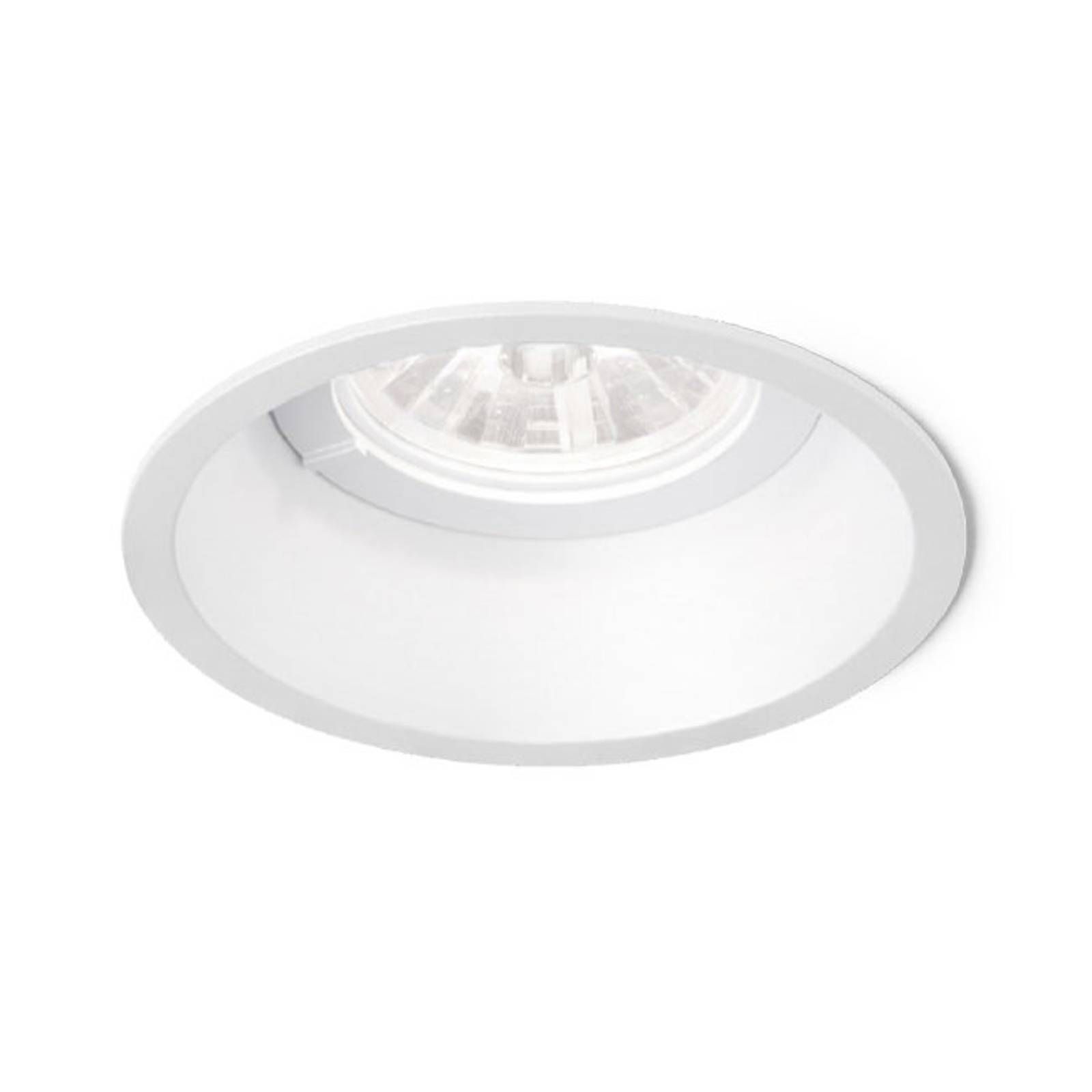 Wever & Ducré Lighting WEVER DUCRÉ Deep 1.0 LED dim-to-warm biele, Obývacia izba / jedáleň, hliník, 8.7W, K: 2cm