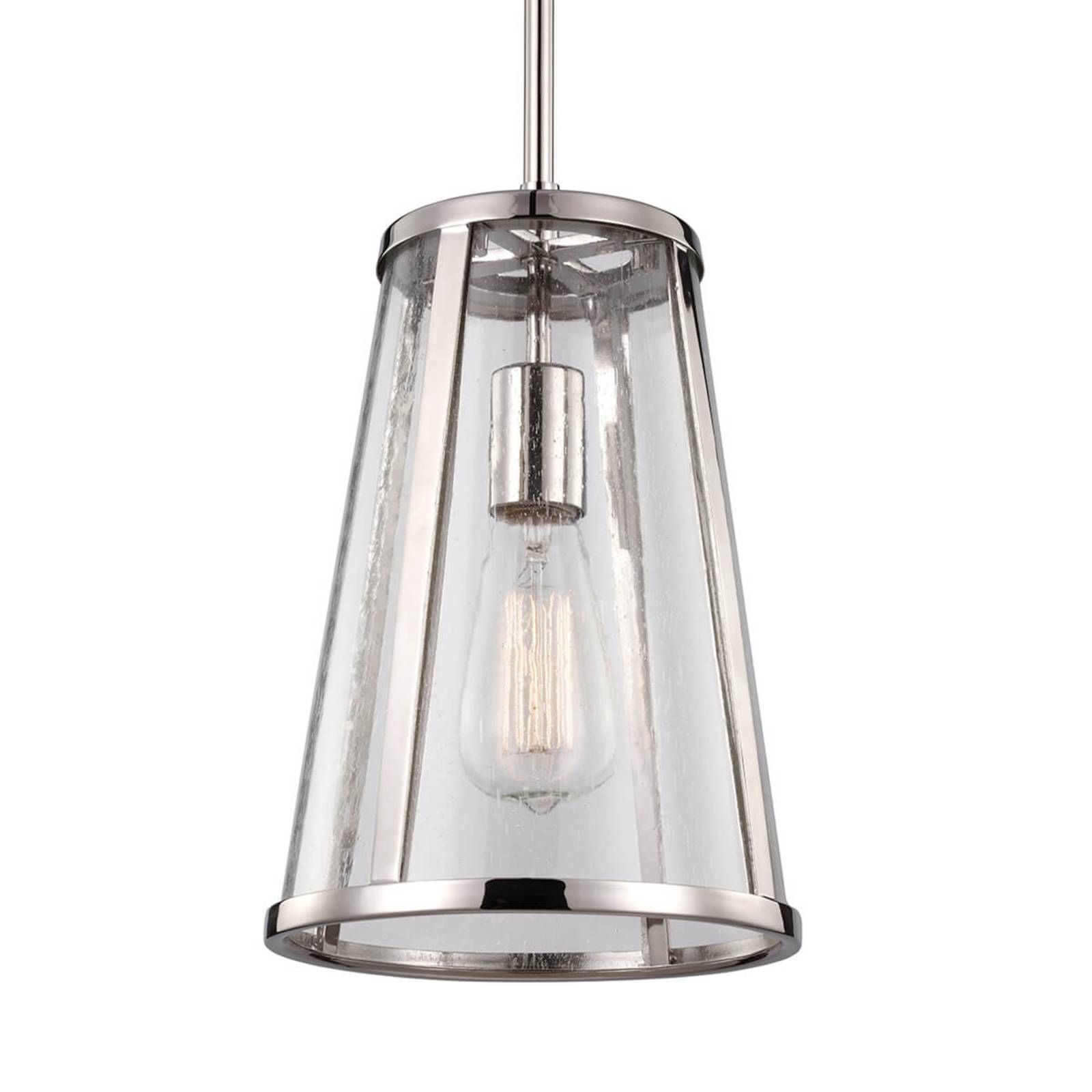 FEISS Závesná lampa Harrow s pevným závesným systémom, Obývacia izba / jedáleň, kov, sklo, E27, 60W, K: 30.5cm