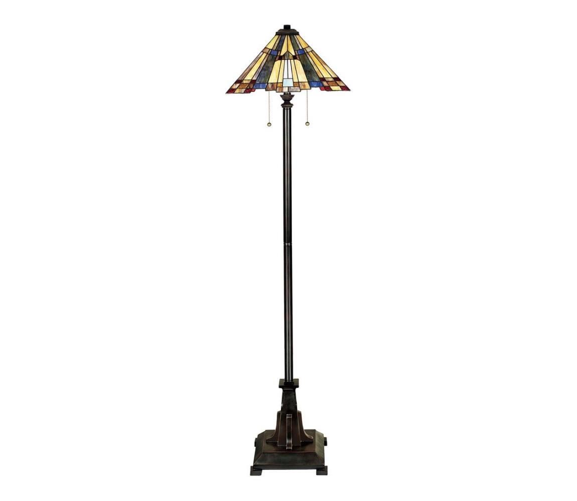 Elstead QZ-INGLENOOK-FL - Stojacia lampa INGLENOOK 2xE27/60W/230V