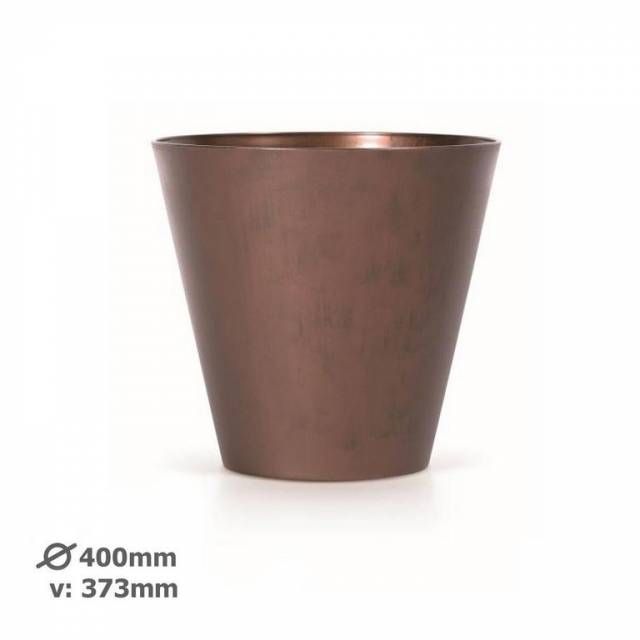 Kinekus Kvetináč plastový, priemer 40cm, TUBUS CORTEN, medený