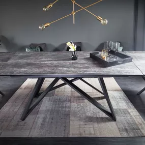 Rozťahovací keramický stôl Callen 180-220-260 cm láva